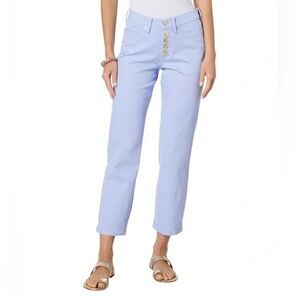 Lilly Pulitzer South Ocean High Rise Jeans Pants Purple Phlox Size 12 NWT